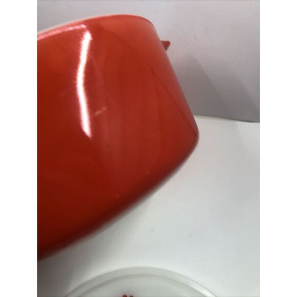 Vintage Red PYREX 474-B Friendship Casserole Dish 1-1/2 qt w/ Red Bird Lid - Picture 15 of 16